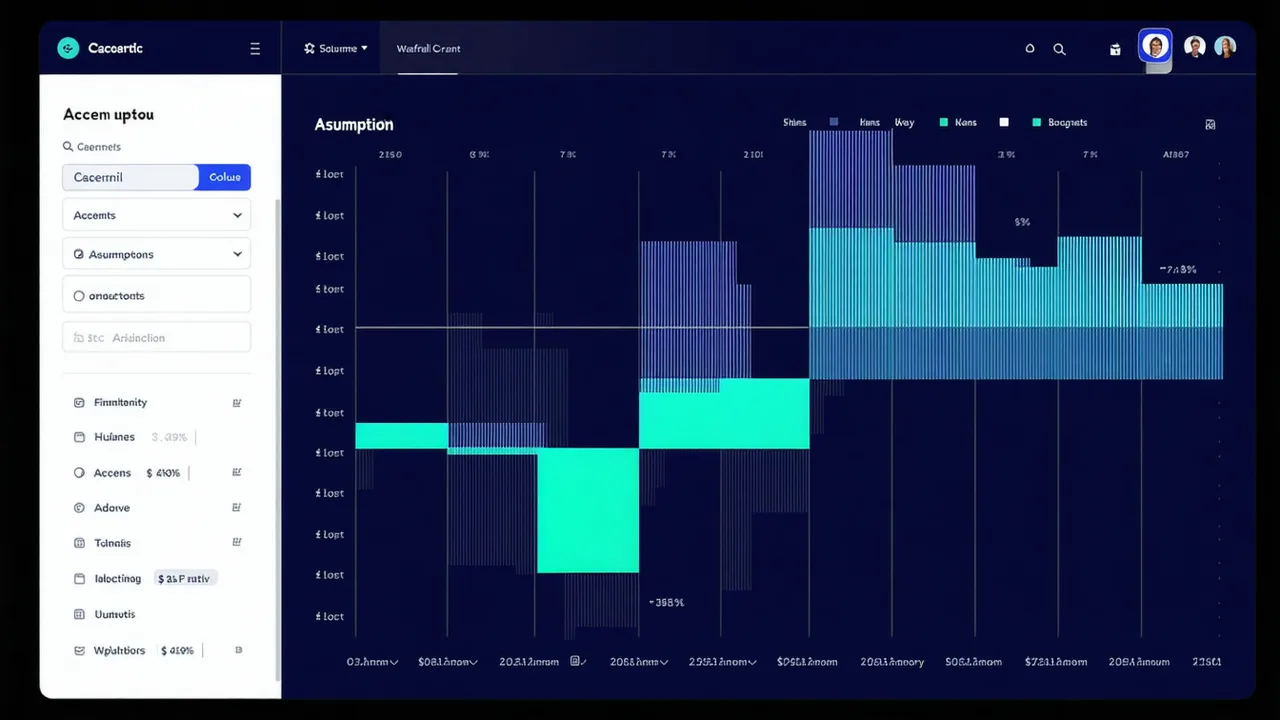 InsytVex scenario comparison dashboard